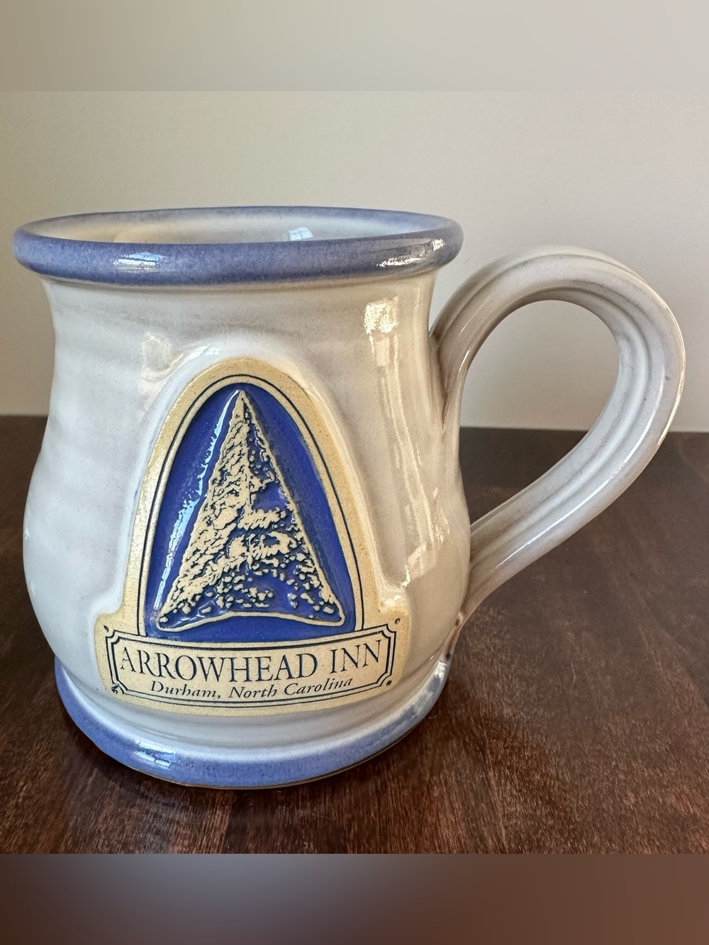 Deneen Pottery mug from Arrowhead Inn Durham, North Carolina, small size